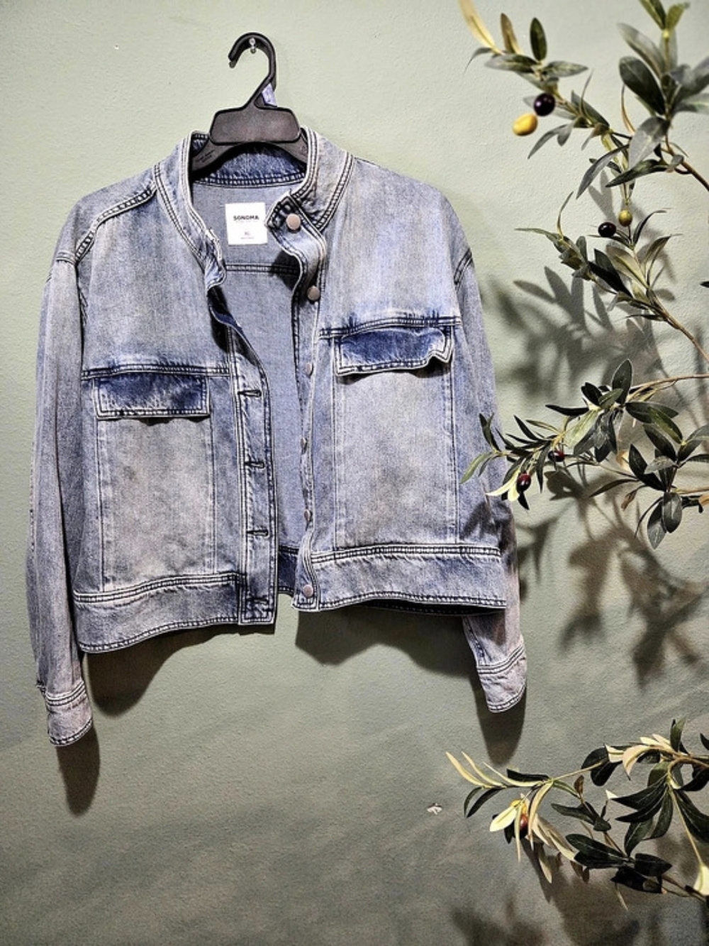Sonoma Women's Denim Jacket Size XL Like New